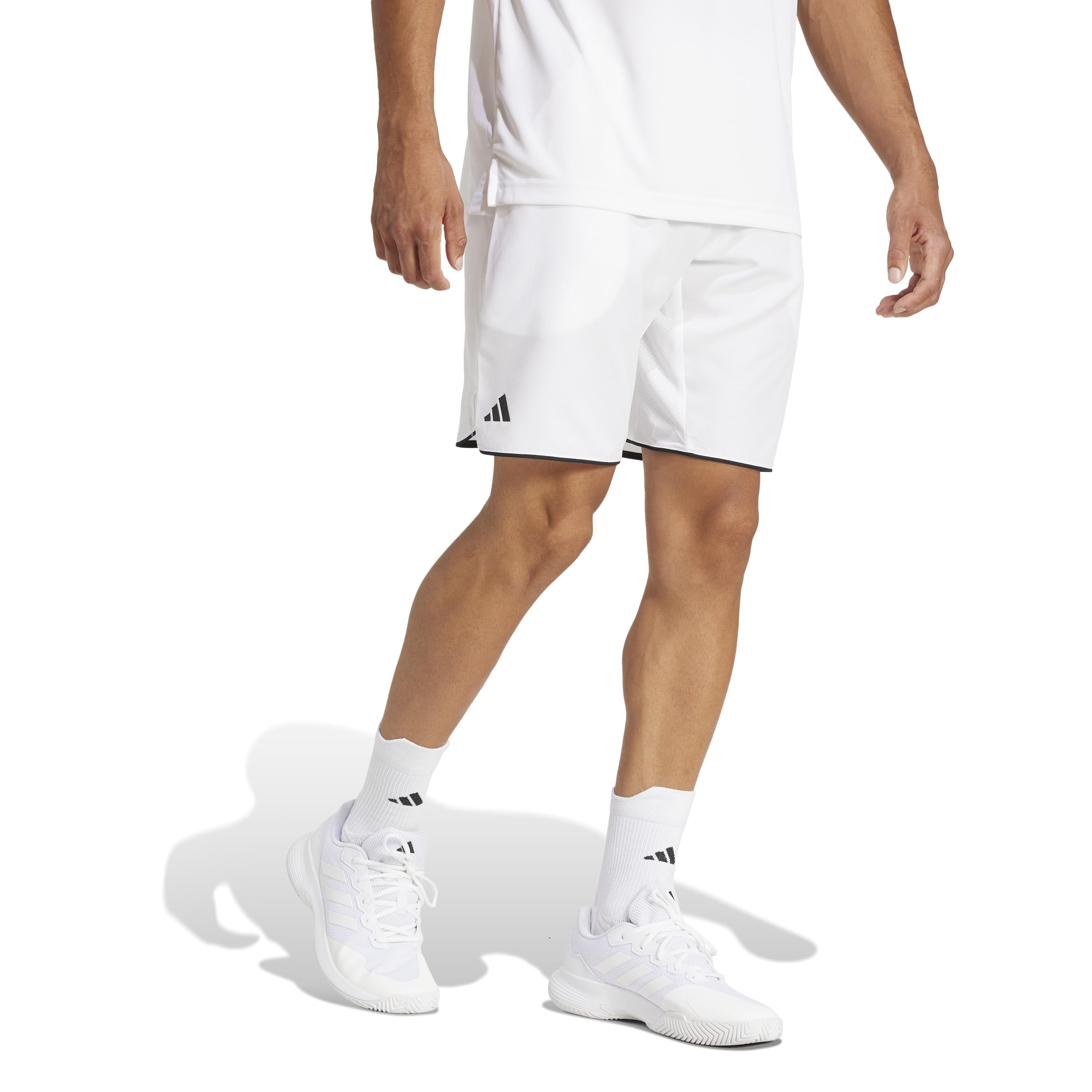 adidas Homme Club Tennis Climacool Shorts, White, M 7 inch