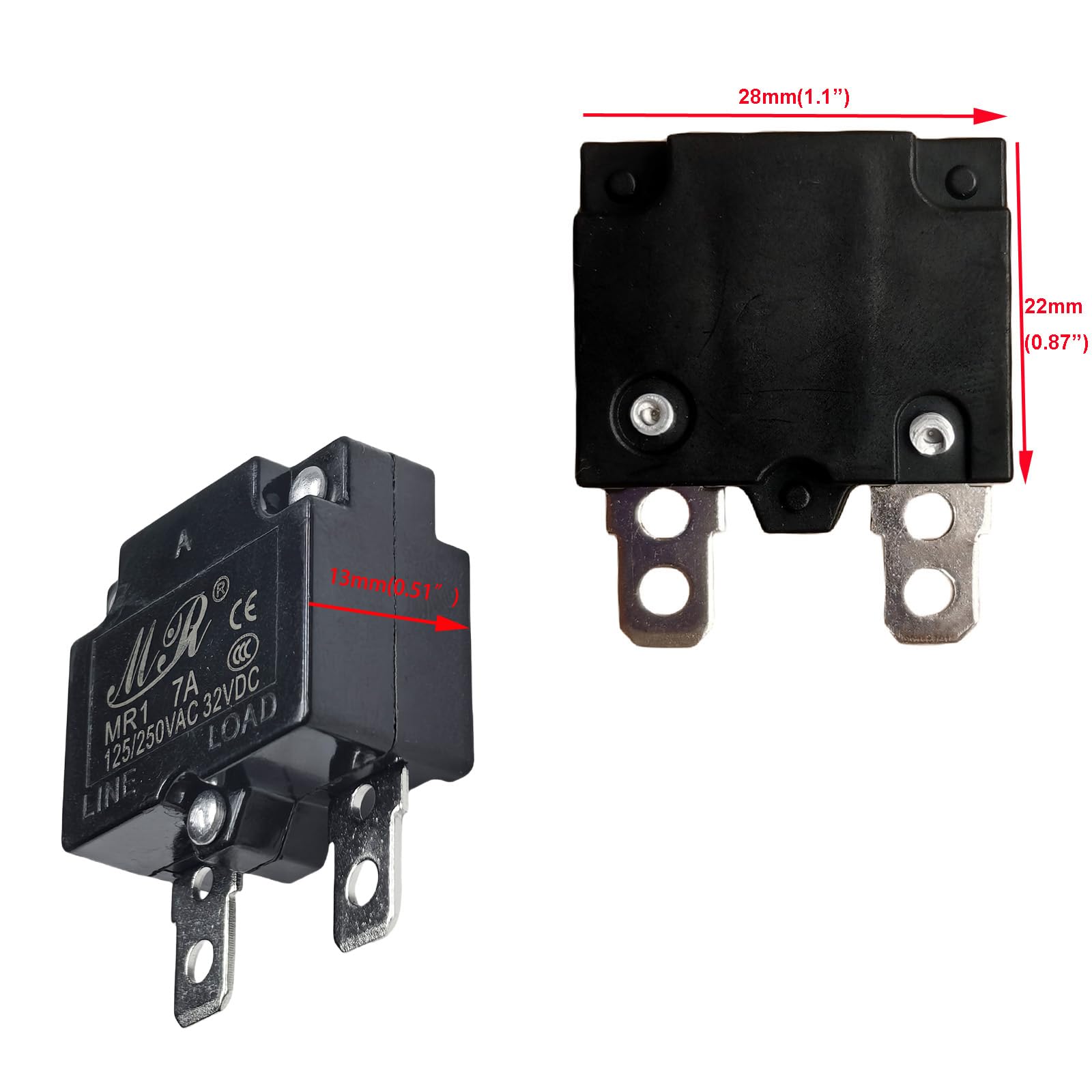 Amazon.com: 2 Pcs 7Amp Breaker Fuse Switch Automatic Reset Circuit