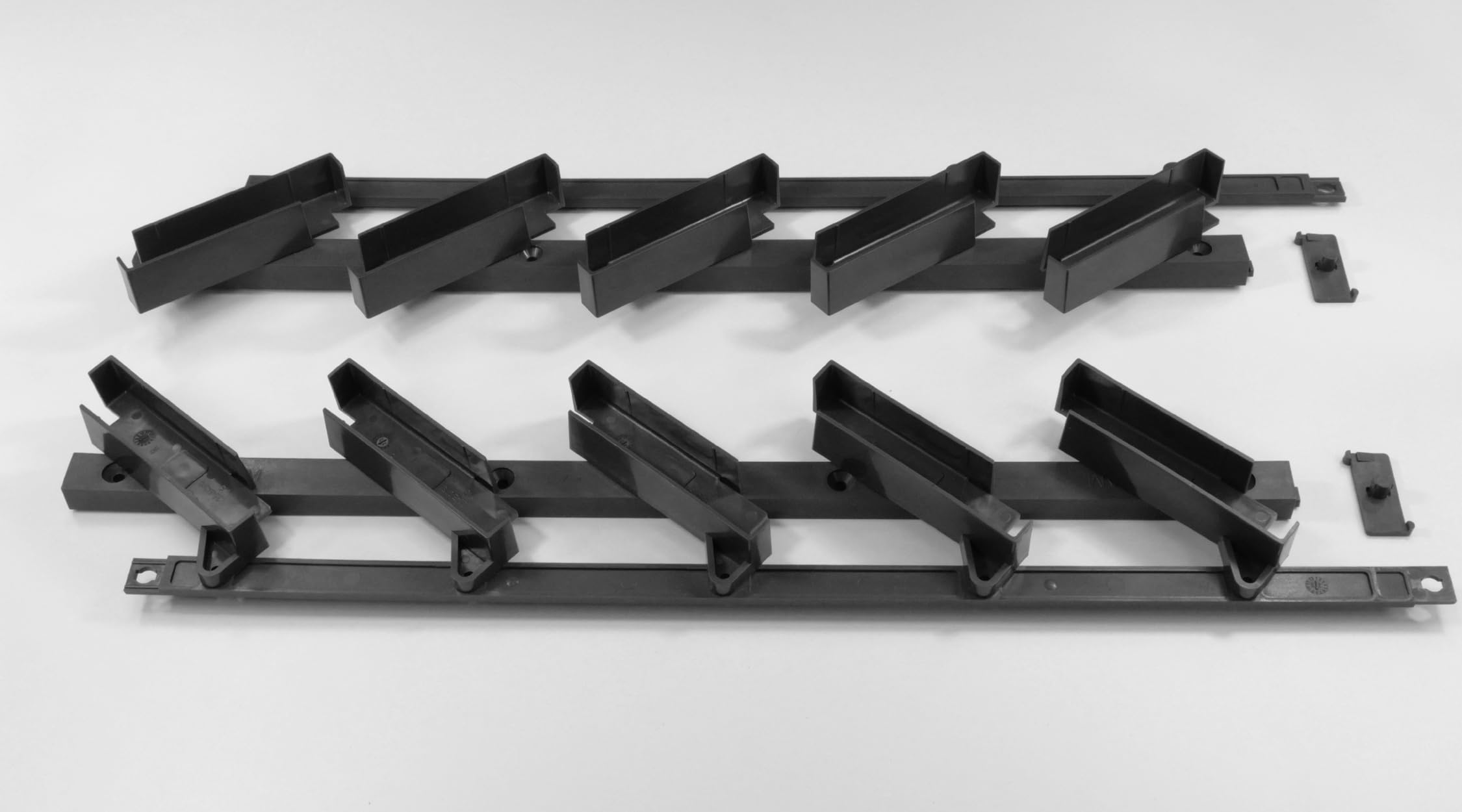 SAM KIT Mécanisme pour pergola bioclimatique, Brise-Vue/Vent, persienne, carport, tonnelle et Autres aménagements extérieurs, Compatible Lames orientables 20mm, Gris