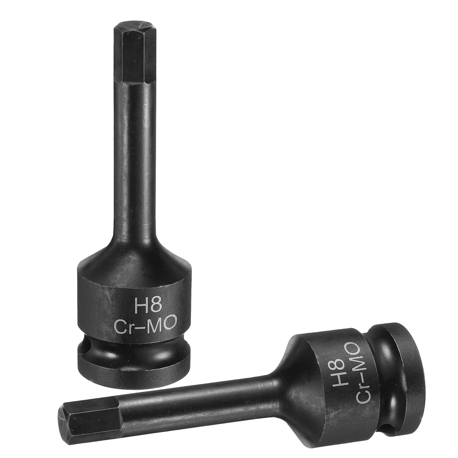 2Pcs H8 (8mm) Hex Impact Bit Socket 1/2 Drive Steel Bits Lengthen Hex Screwdriver Socket Adapter Electric Ratchet Wrenches Fastening Screws for Impact Drill – Auto Repair Maintenance