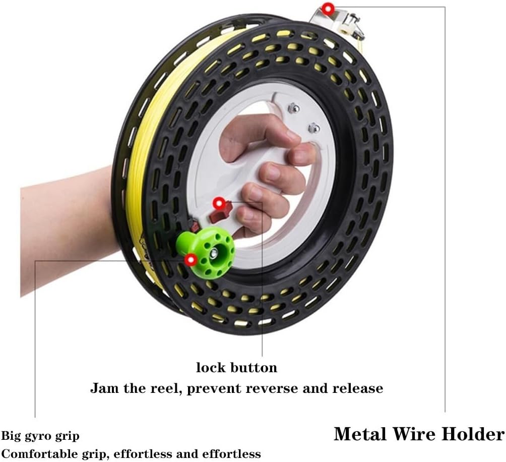 25cm/27cm Black Hollow Reel, Wiring Kite Hand Wheel, Outdoor String Spool,Durable Flying Line Accessories(25cm)