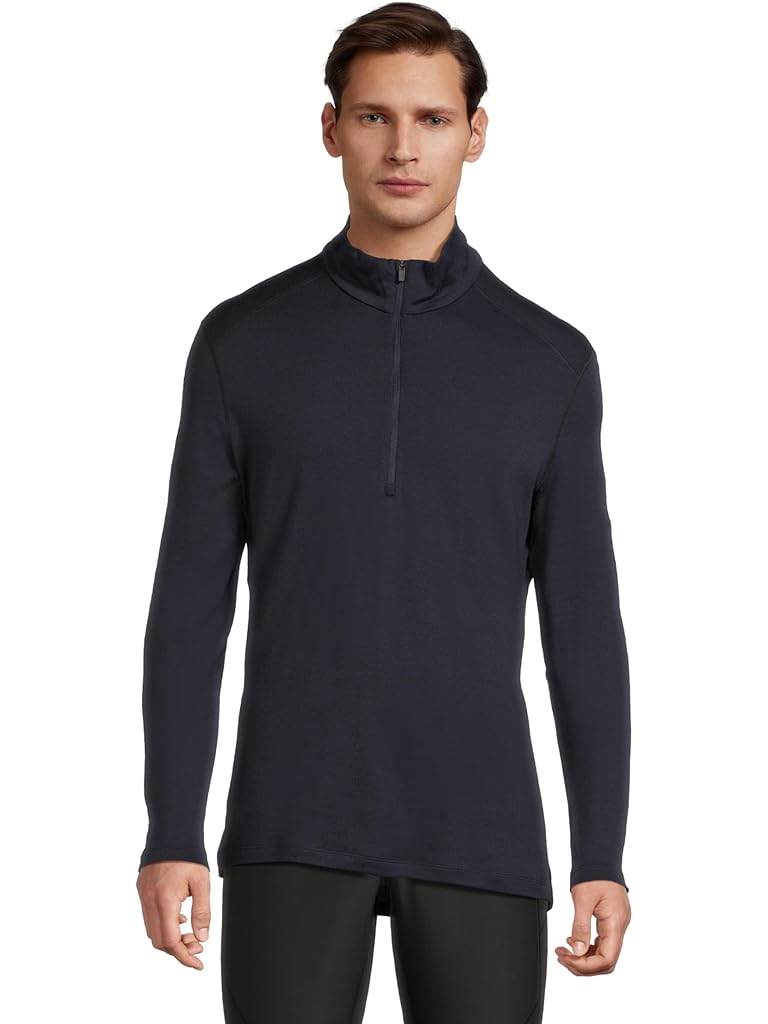 Navy Icebreaker Merino 260 Tech Long Sleeve Half Zip