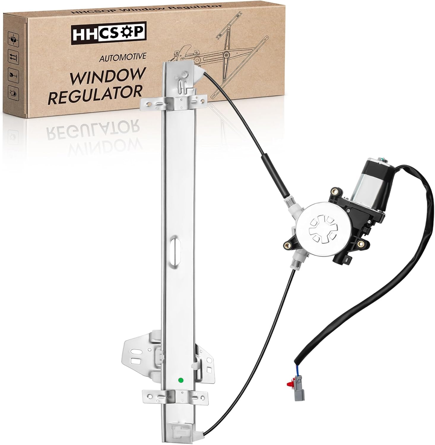 Rear Left Driver Side Power Window Regulator with Motor Assembly Compatible with Honda Pilot 2003 2004 2005 2006 2007 2008, 748-512