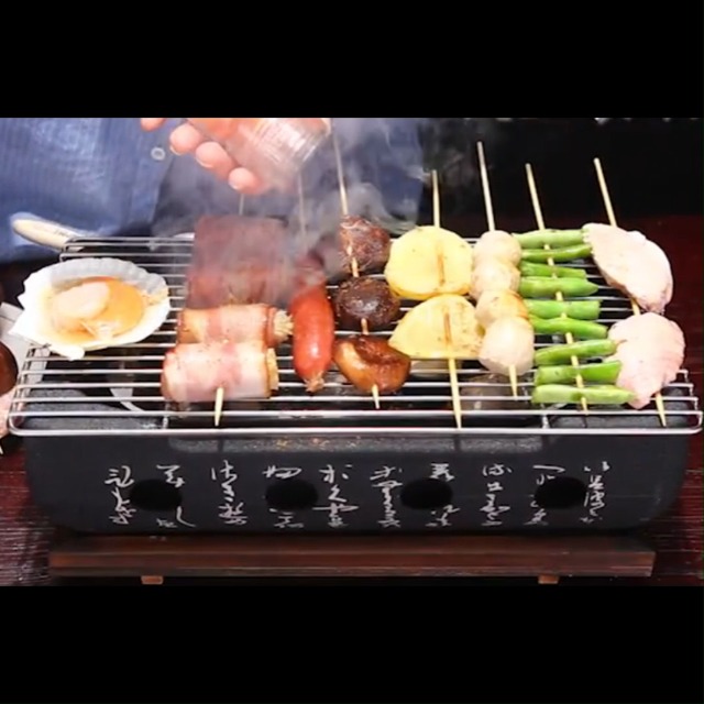 Amazon.com: Cast Iron Hibachi Charcoal Grill,Yakitori Grill
