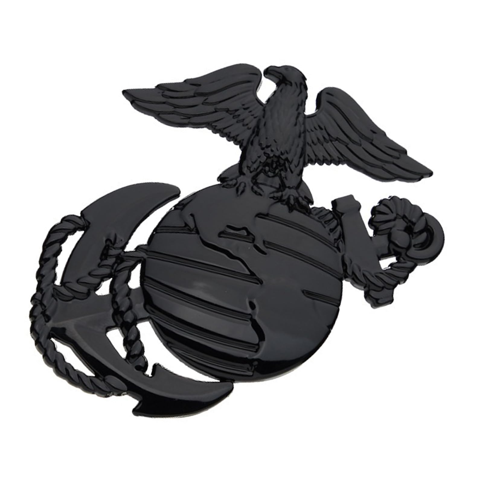 3D Patriotic Car Sticker for US Marine Corps 250th Anniversary with America Flag Design Bronze Symbol