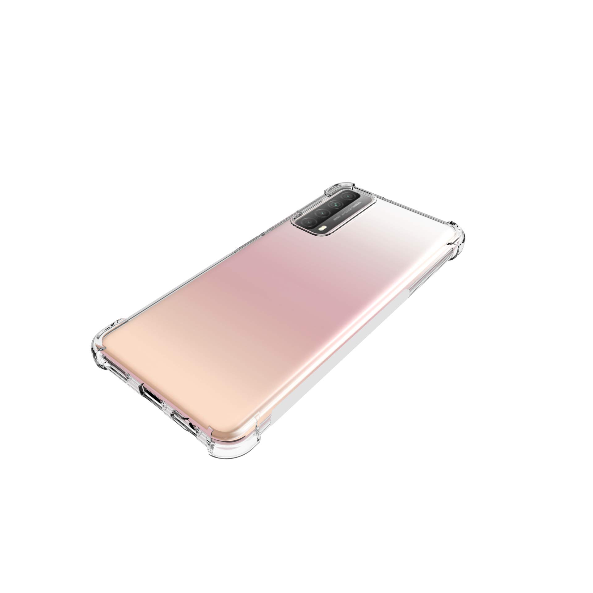 TingYR Cover Trasparente Per Huawei P Smart 2021 - Custodia Morbida In TPU, Antiurto, Antigiallo, Con Bordi Rialzati