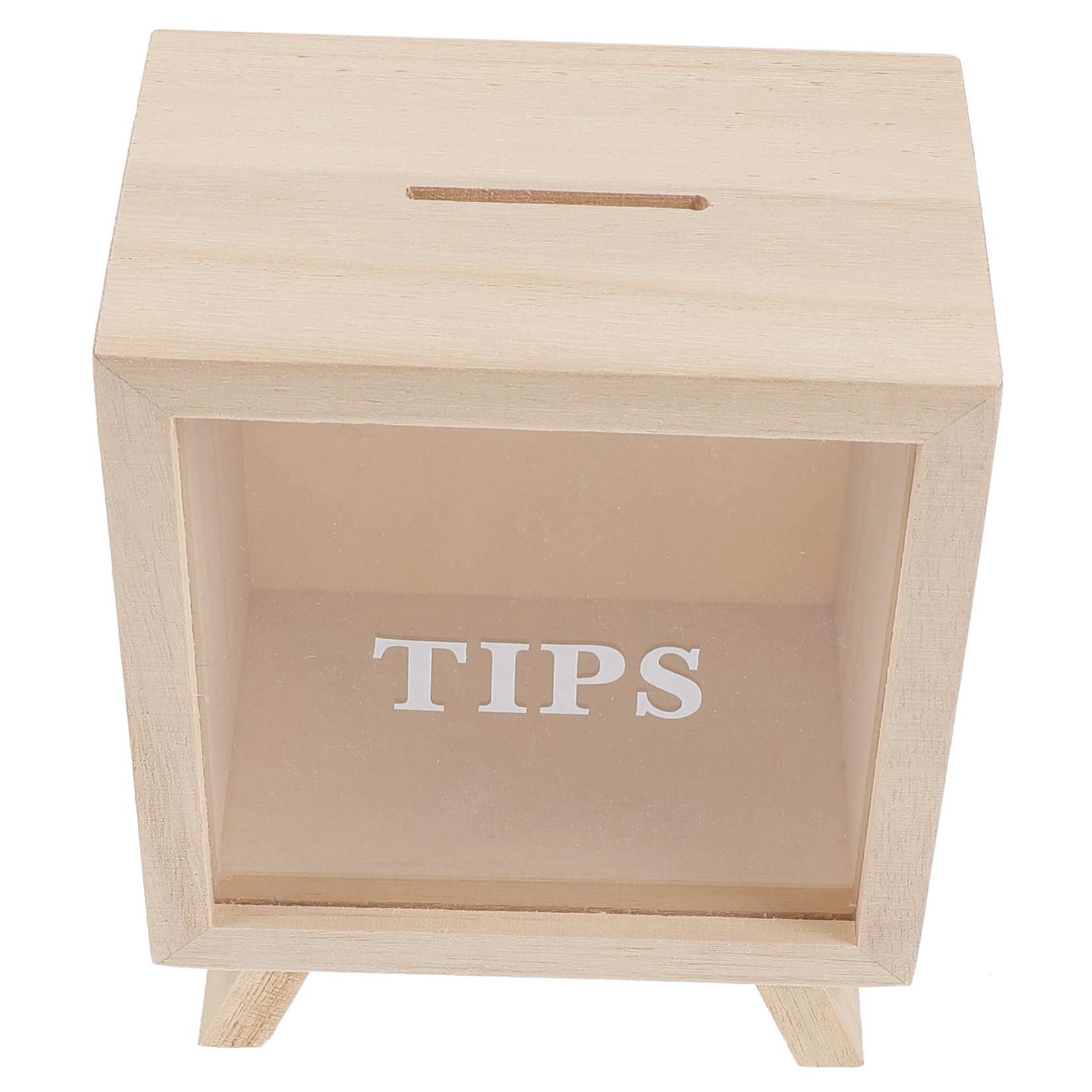 Cabilock Children's Piggy Bank Banks Tip Pot Cash Piggy Bank Adults Clear Piggy Bank for Adults Change Jar Piggy Bank for Boys À Face Piggy Bank Coin Bank Tin Indestructible Cute Saver Wood