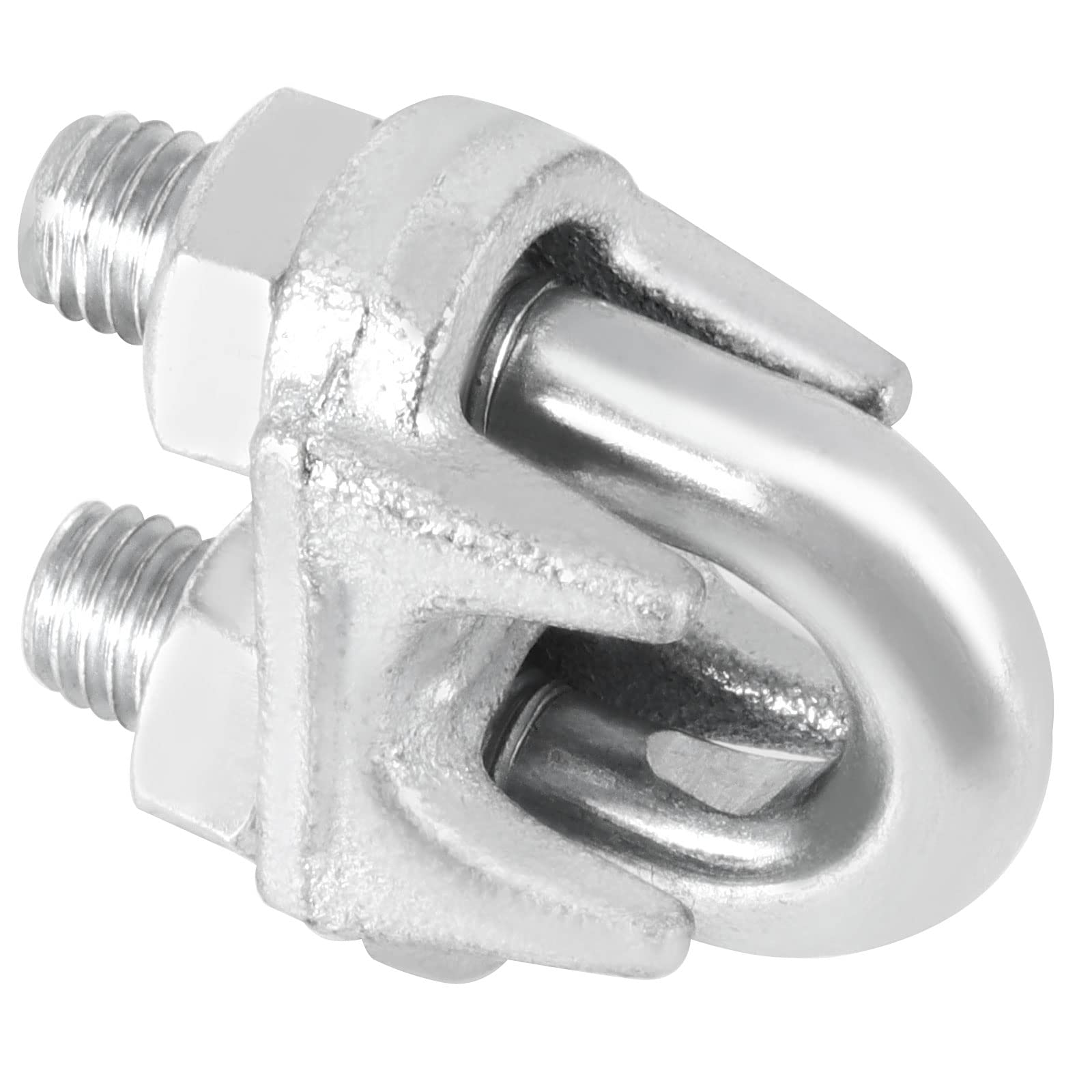 Confezione da 30 morsetti per funi metalliche M10, clip zincate per funi metalliche, morsetti per cavi in acciaio al carbonio, fissaggio a U per sella, stringicavo per stendibiancheria,
