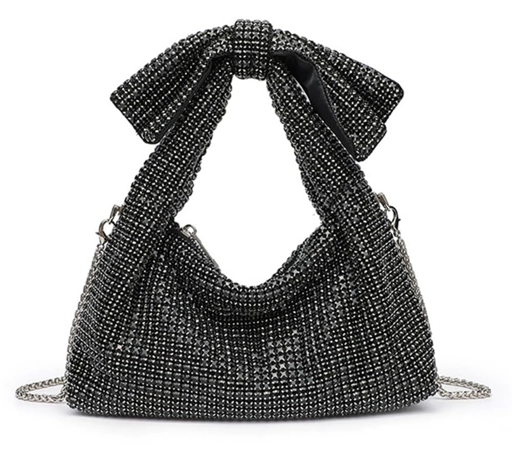 Strassbetrieb für Frauen Bogen Abendtasche Glitzer funkelnd Mini -Tasche Handtaschen Clutch -Geldbörsen