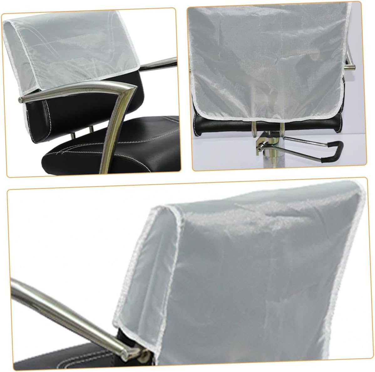 Baluue Salon Chair Back Cover Protector Stylish Black Design for Spa Salon and Office Chairs Easy to Clean and Protective Against Stains and Wear Maintaining Clean Environment