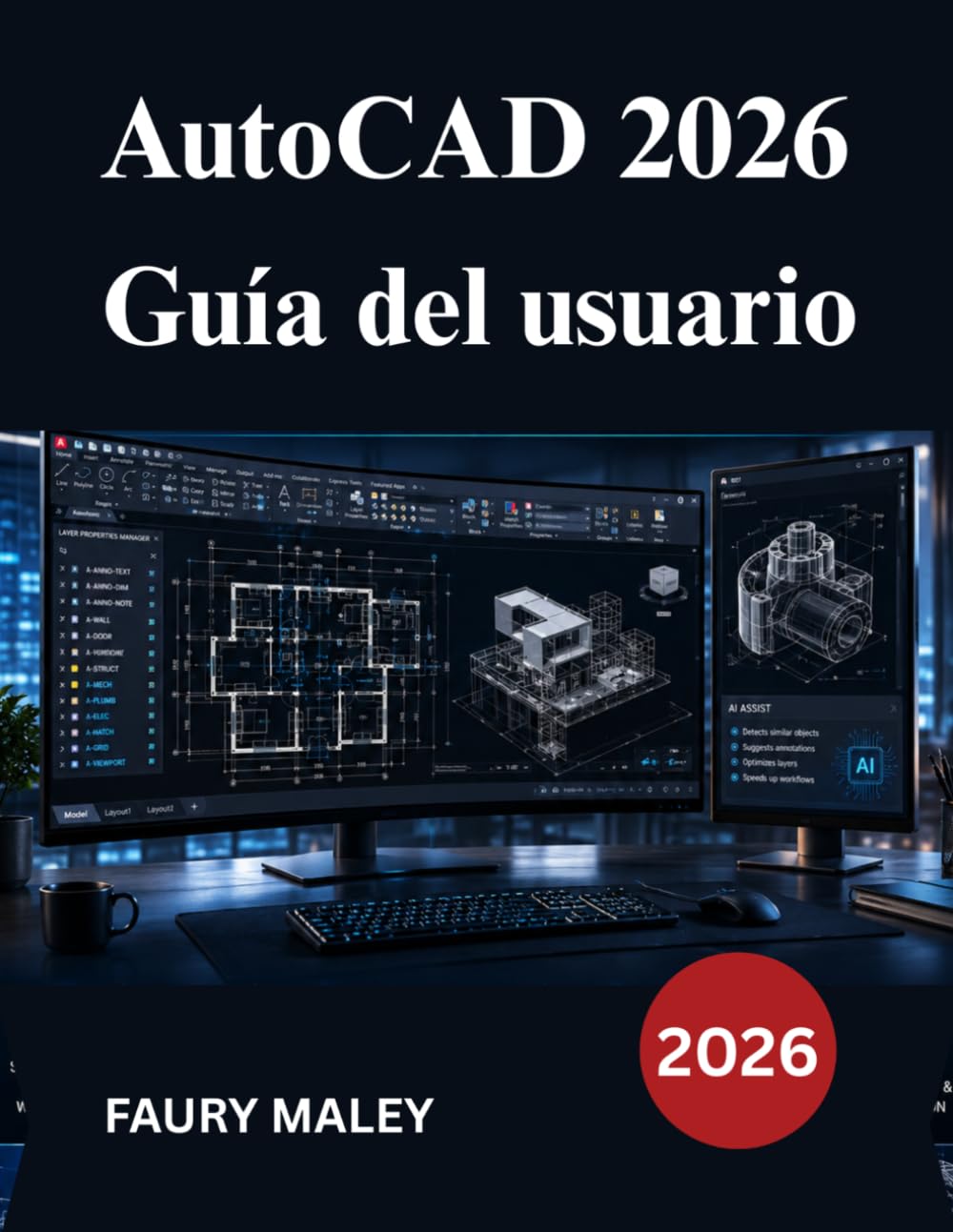 AutoCAD 2026 Guía del usuario: Desde el modelado manual hasta el 3D, el dibujo mecánico la documentación de producción