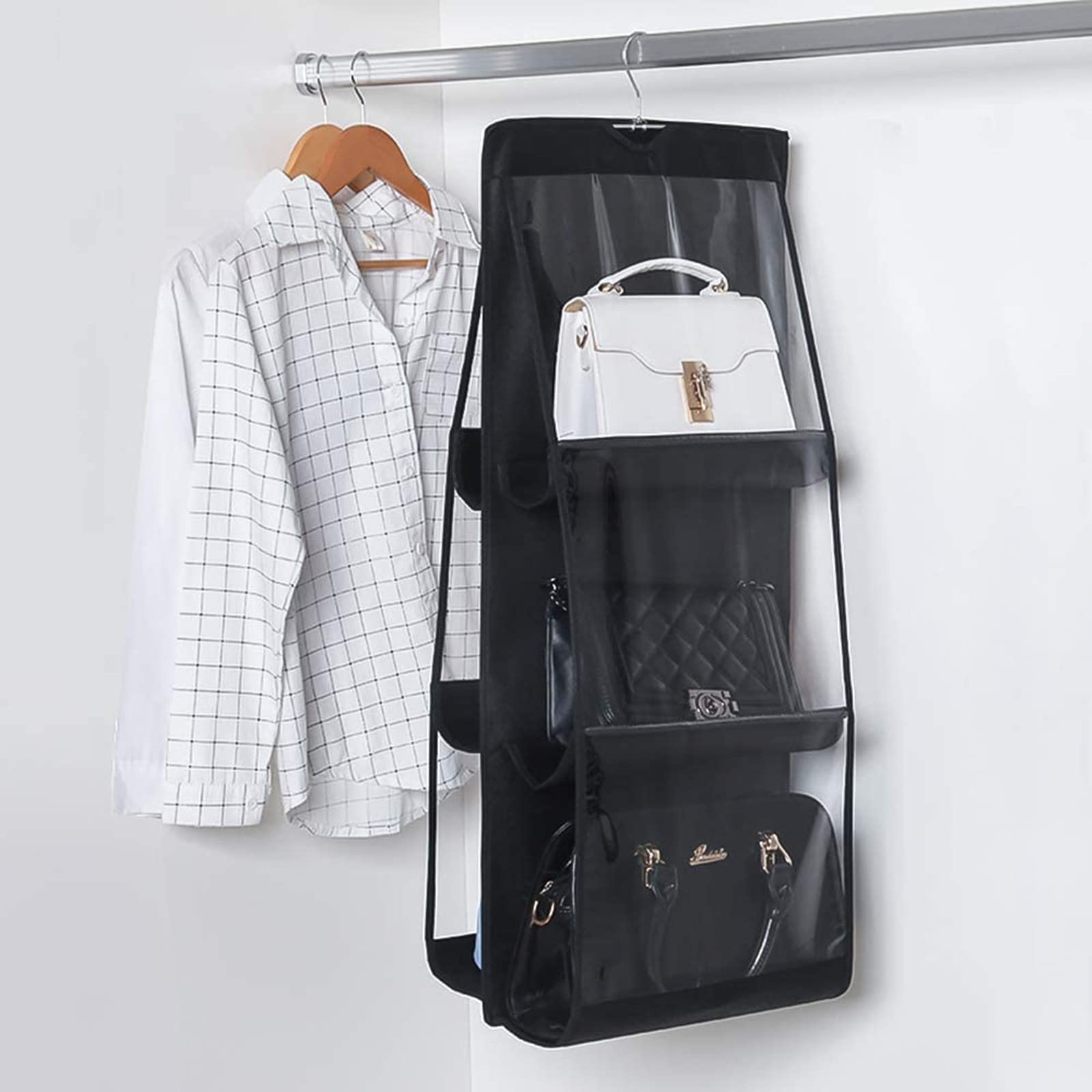 6 pocket foldable hanging bag