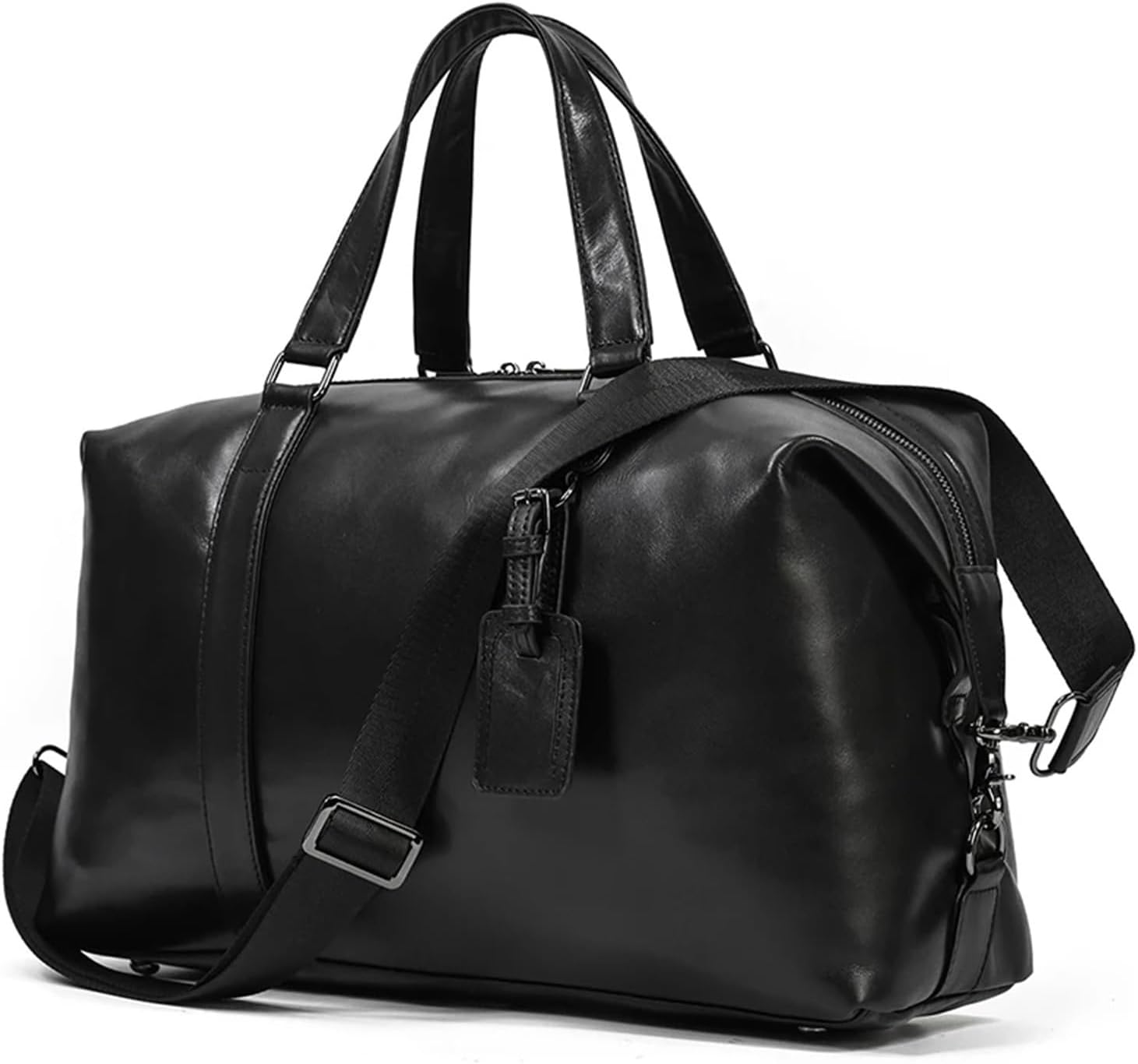 JJZXD 牛革女性ダッフルバッグビッグトラベルダッフルバッグキャリー