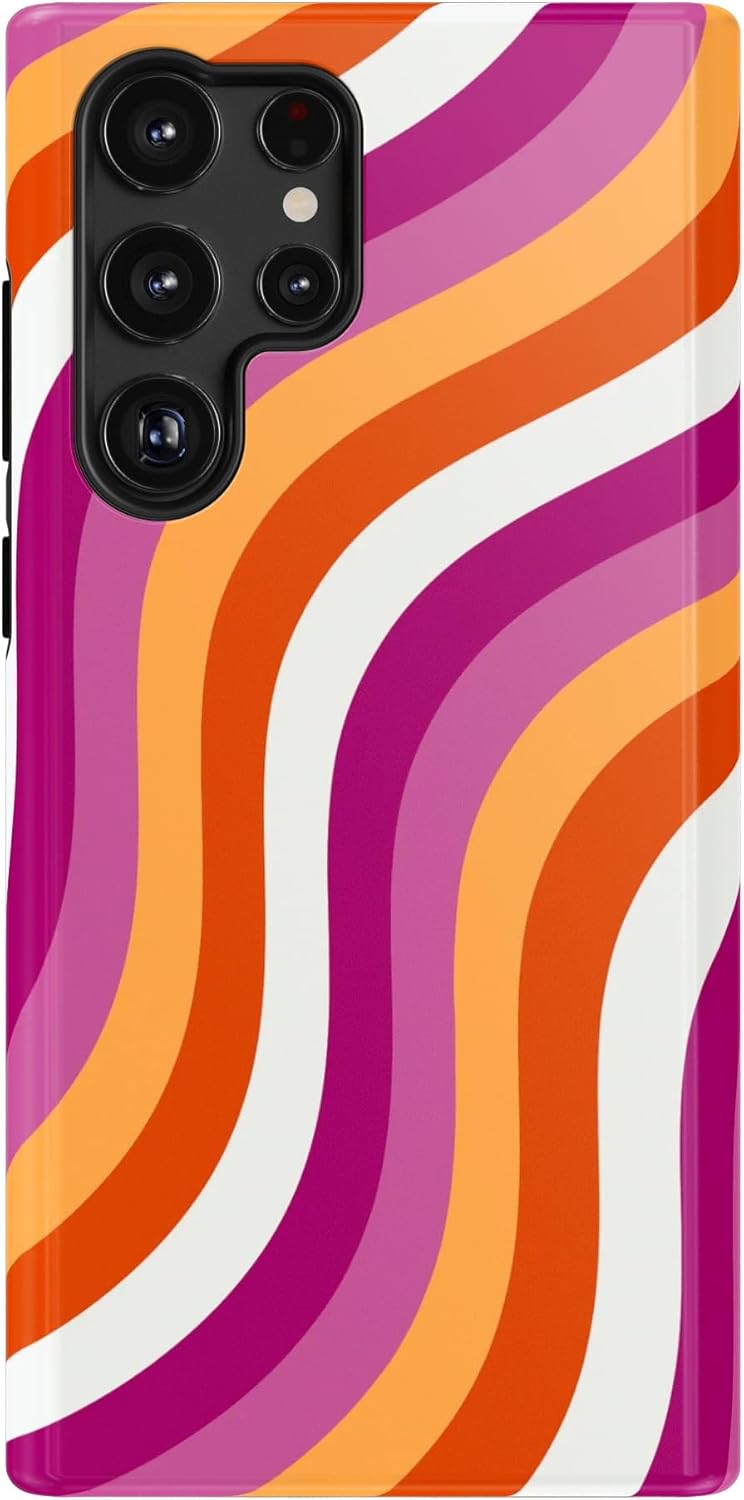 Casely Galaxy S22 Ultra Case | Poppy Meadows | Pastel Floral | Essential Slim Dual-Layer Protective Design