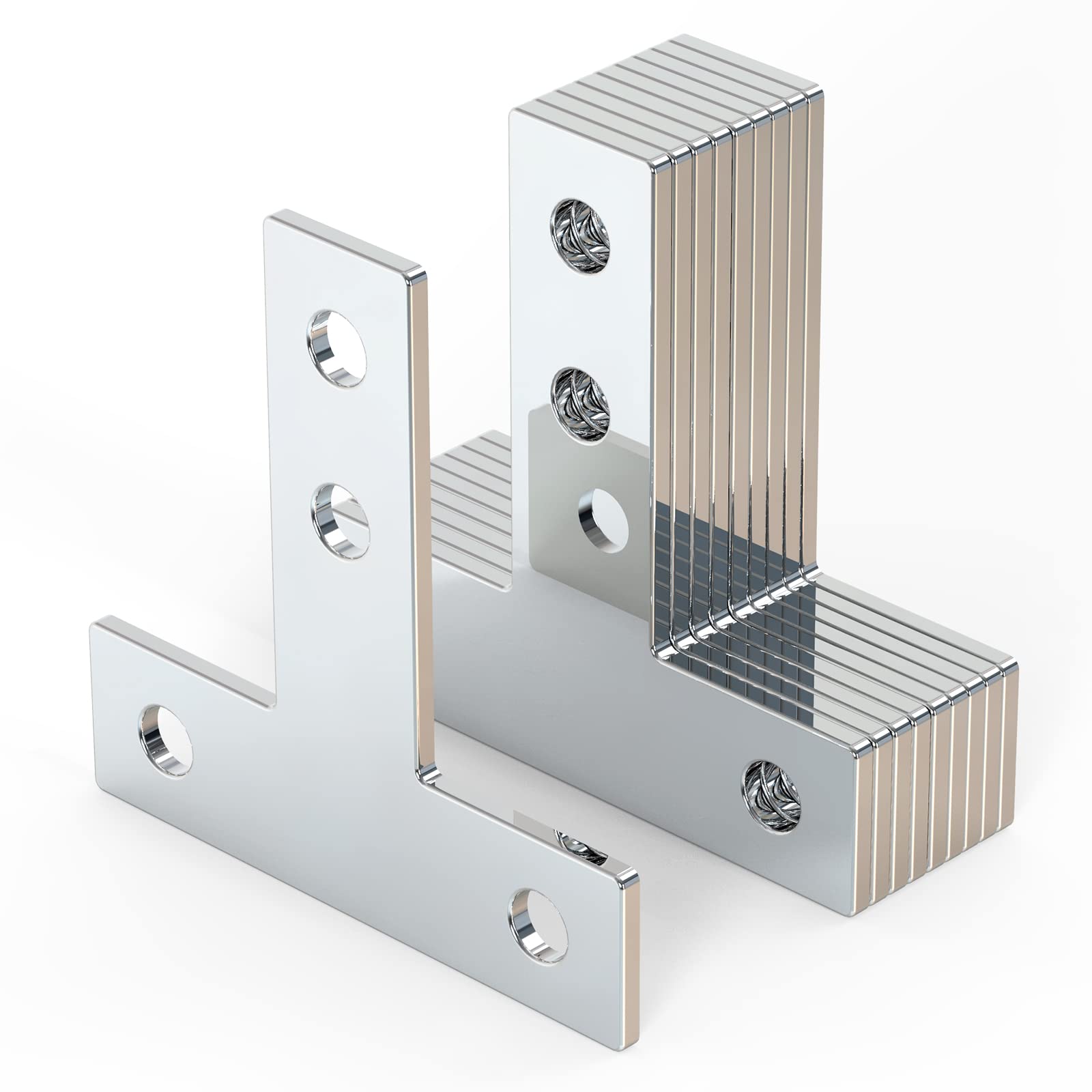 Photo 1 of 10Sets T Brackets, T Shape Connector 2020 Aluminum Extrusion Connector Bracket Sets,40Pcs M5 T-Slot Sliding Nuts, 40Pcs M5x8mm Hex Socket Cap Screw Bolt,for 6mm T-Slot Aluminum Profile Extrusion