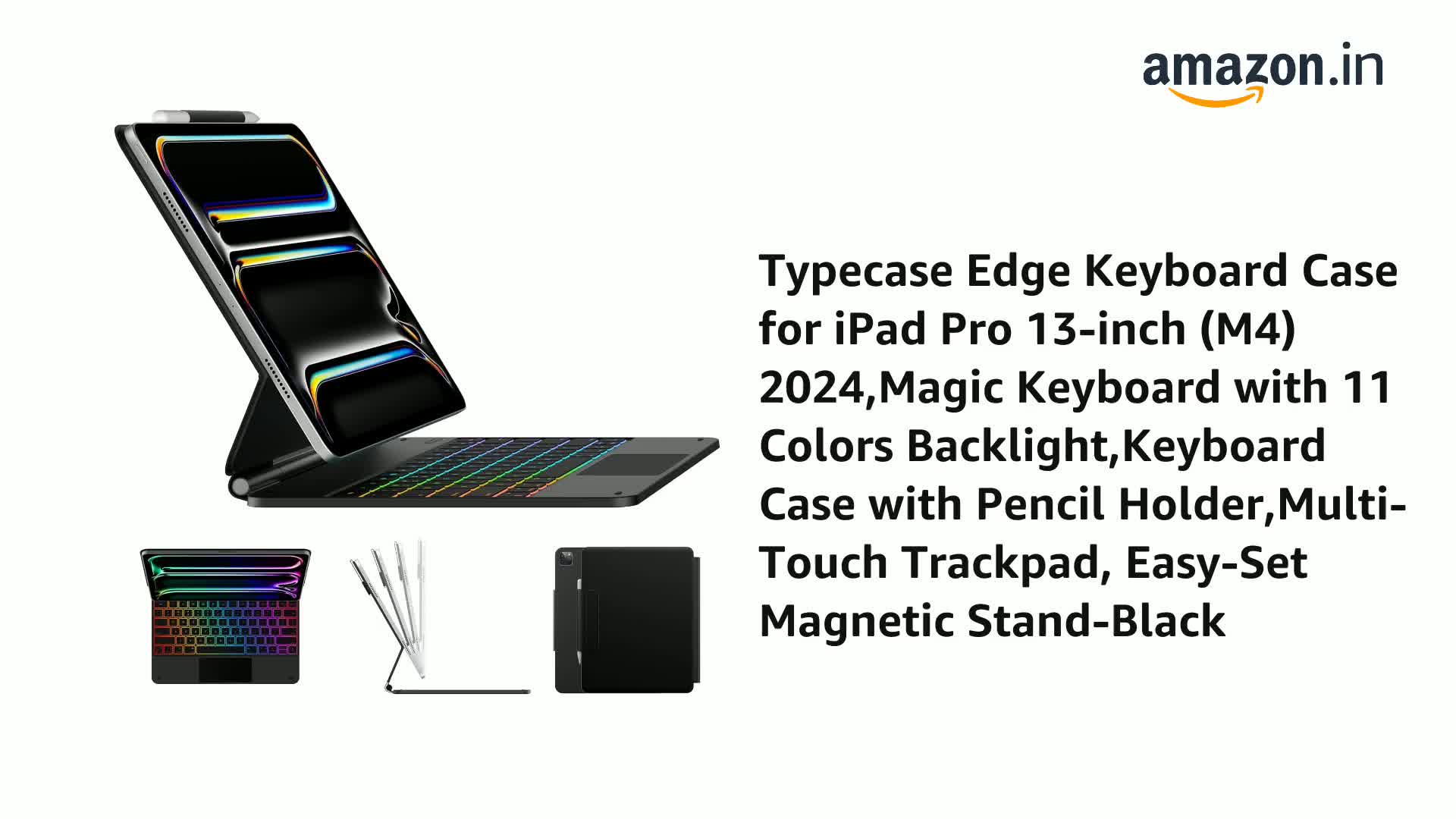 typecase Edge Keyboard for iPad Pro 13 (M5-2025 & M4-2024), 11