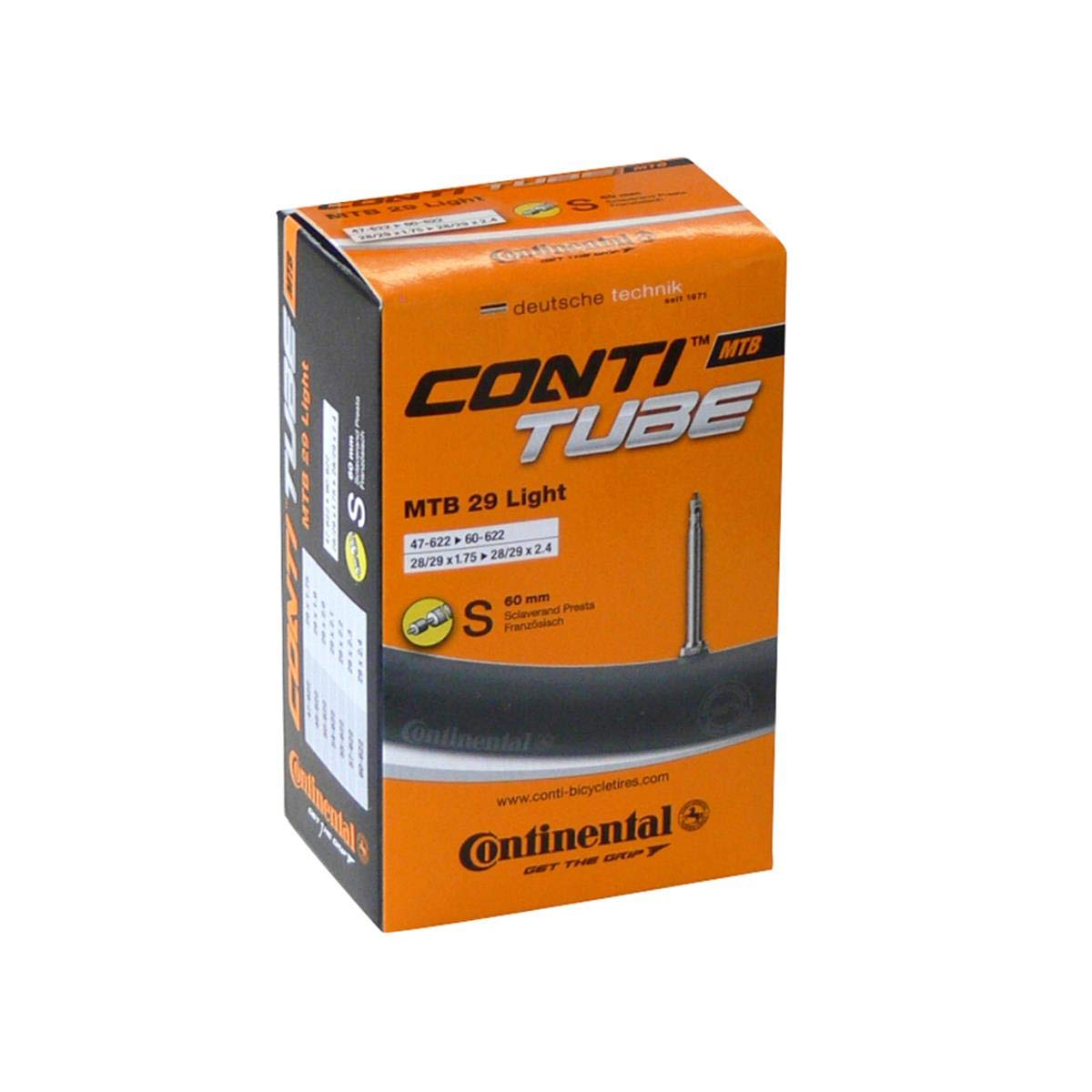 Continental Schlauch MTB, 29 Zoll, 0182201, Schwarz