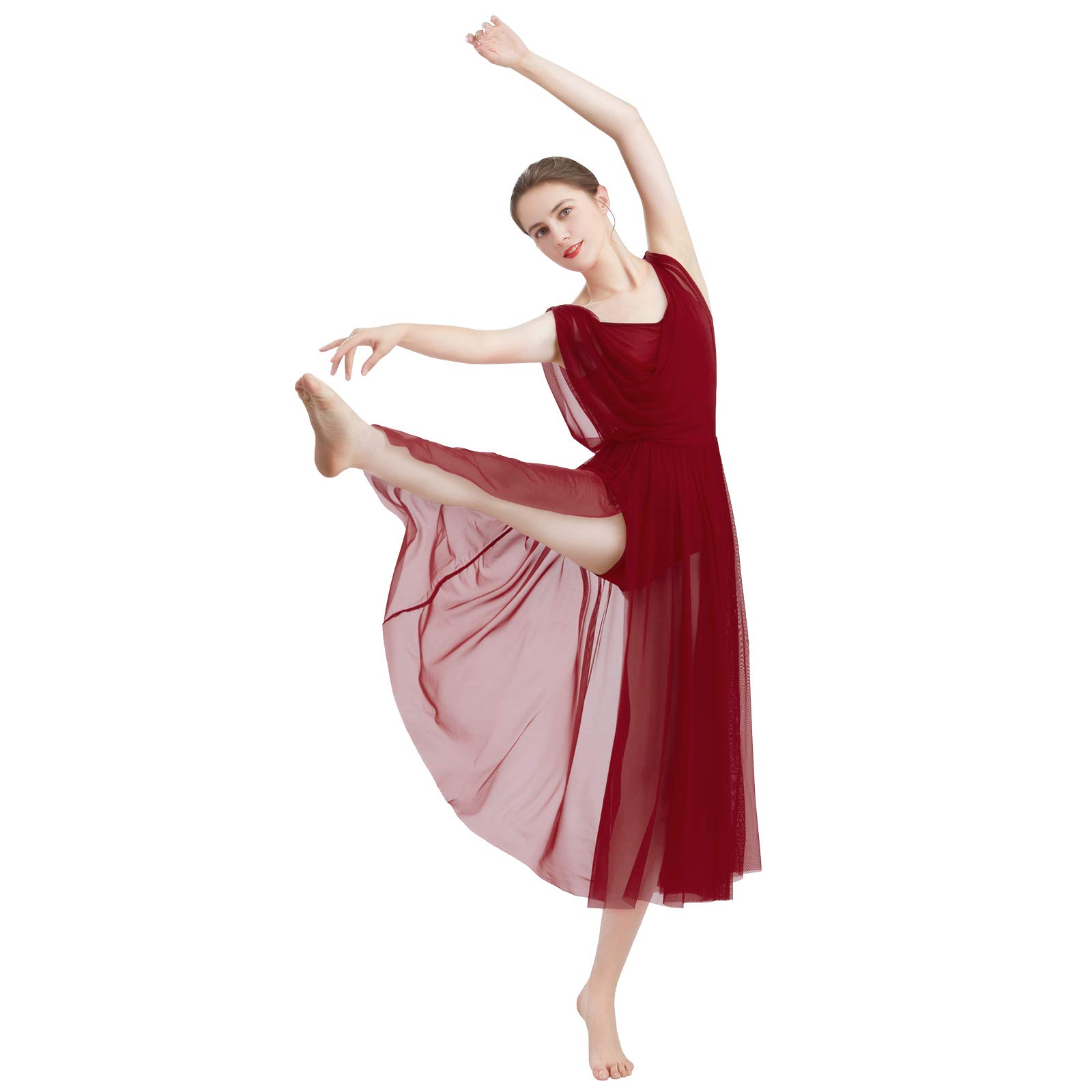 Danse Lyrique sans Manches Robe Dos de Costume B