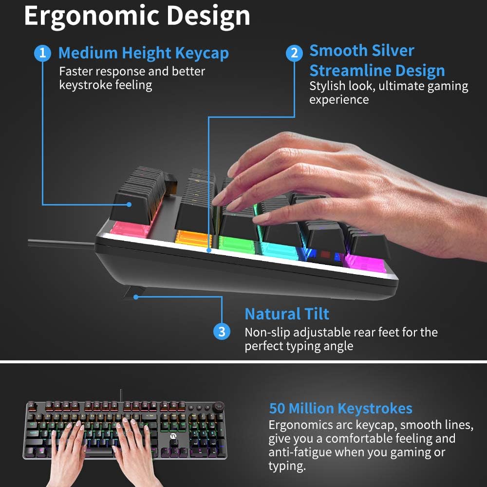 Flаѕh Sаlе Buу 1 gеt 1 NINGMEI GK32 Mechanical Gaming Keyboard, USB Wired Programmable Keyboard Customizable Backlit RGB LED, 108 Keys Programmable Macro Functionality Anti-ghosting Mechanical Cushioned for PC MacBook pro Flаѕh Sаlе Buу 1 gеt 1 NINGMEI GK32 Mechanical Gaming Keyboard, USB Wired Programmable Keyboard Customizable Backlit RGB LED, 108 Keys Programmable Macro Functionality Anti-ghosting Mechanical Cushioned for PC MacBook pro
