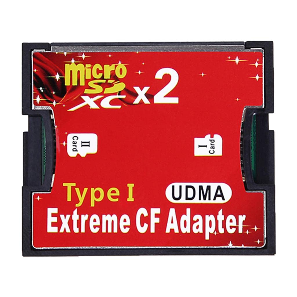 Micro SD TF SDHC 2 Port Slot to Type I Compact Flash Card CF Reader Adapter-picture-22