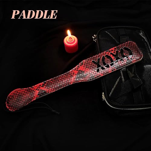 Miniatura 3 de LANWAN Kit de retención de cama BDSM para parejas, juegos de bondage para adultos, juguetes sexuales con venda, remo y látigos y esposas, puños de