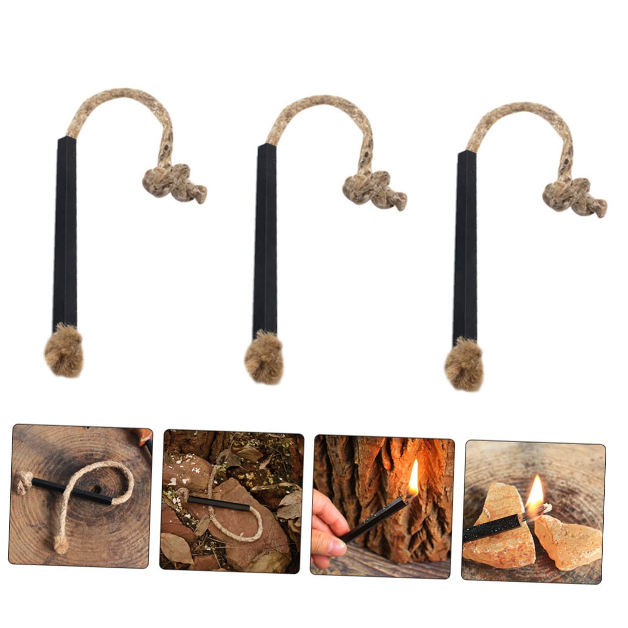 Toddmomy 18stücke Tragbare Feueranzünder Wick Cord Für Outdoor-Camping Und Survival Wetterfest Langlebig Und Leicht Für Wetterbedingungen