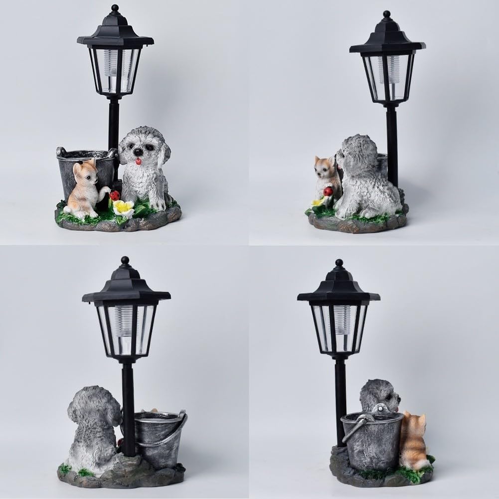 Luce animale della resina ad energia solare per il percorso del giardino