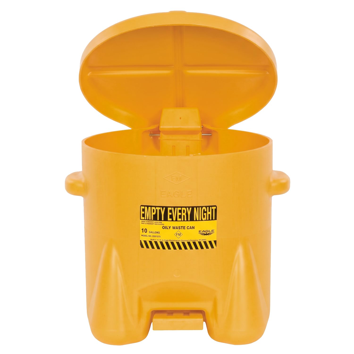 Eagle Oily Waste Can, Self-Closing Lid, 6 Gallon, Made in the USA, Red — Amazon image 9