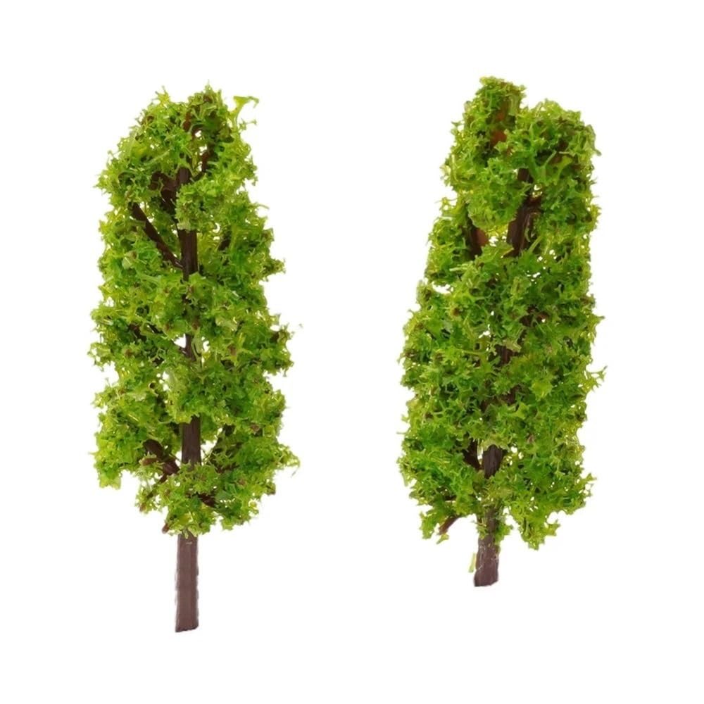 Landscape Greenery 20pcs 1:200 Scale Artificial Model Trees, Park DIY Scene Tree Mini Landscape Decorate, Train Railroad Layout Scenery
