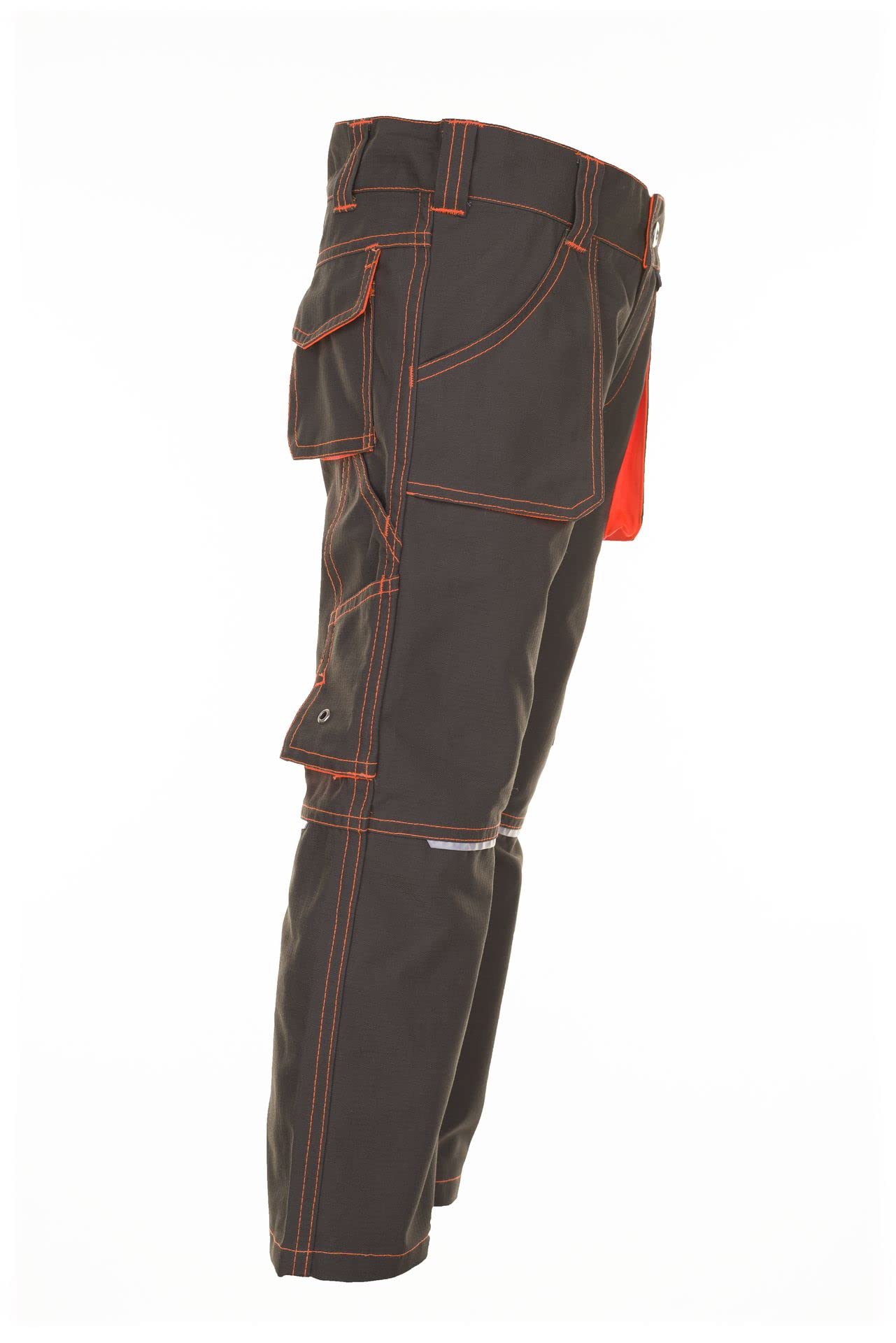 Planam Boys Basalt pour Enfant Pantalon Junior taille 158 164 en olive orange, Olive/Orange, 158-164 EU