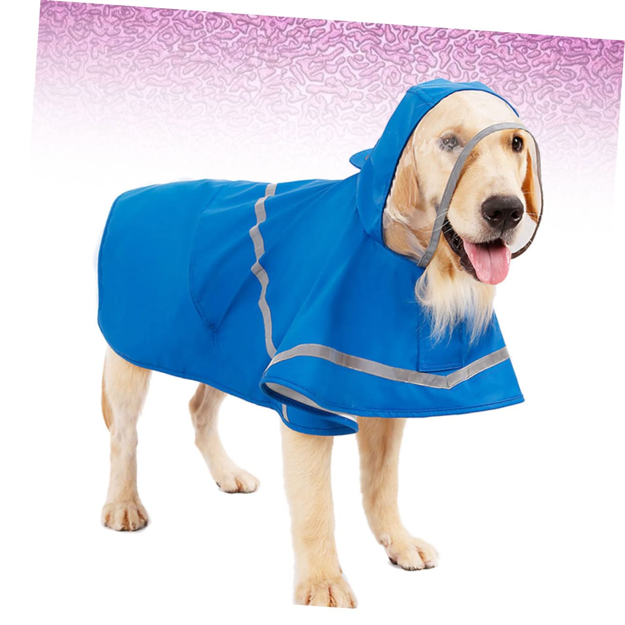 Happyyami Waterproof Small Dog Rain Coat Reflective Dog Jacket Rain Coats Raincoat for Small Jacket Pet Slicker Pet Hoodie Cloth Size Xs