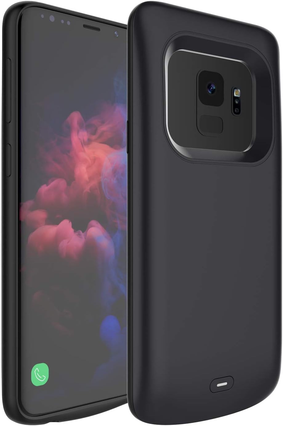 RUXELY Galaxy S9 Battery Case, Galaxy S9 4700mAh Portable External Backup Charging Pack, Rechargeable Impact-Resistant Power Charger Case Compatible with Samsung Galaxy S9(Black)