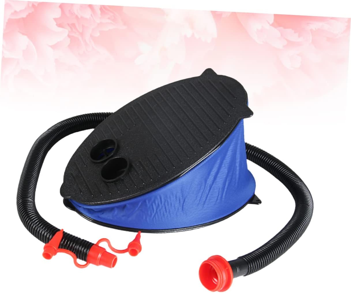 Amosfun Inflatable Air Pump Foot Pump for Inflatables 3 Nozzles Inflate/Deflate PVC Case Foot Operated