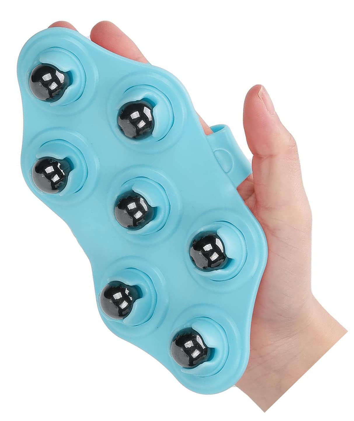 KESESU Glove Massager Palm Shaped Hand Massage Manual 7 360-degree-roller Mental Roller Ball﻿, Glove Muscle Relax Slimming Magnetic Bead Body Massager (Blue) (B0CS2YRV5J) Amazon Price History, Amazon Price Tracker