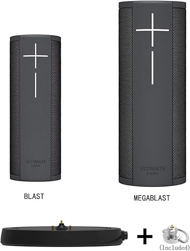 Miniatura 7 de Base de carga Power Up compatible con Ultimate Ears UE Boom 3Megaboom 3BlastMegablast (cargador de pared y cable de 5 pies incluido), color negro