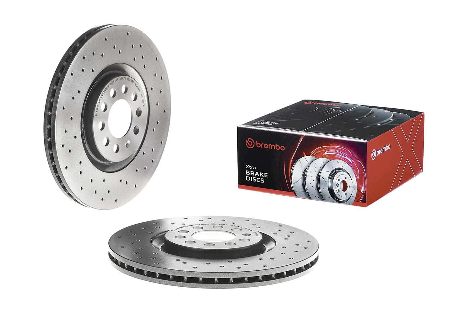 09.7880.1X Brake Disc 2 Pieces Front Fits Audi A3 TT Roadster Seat Leon Brembo