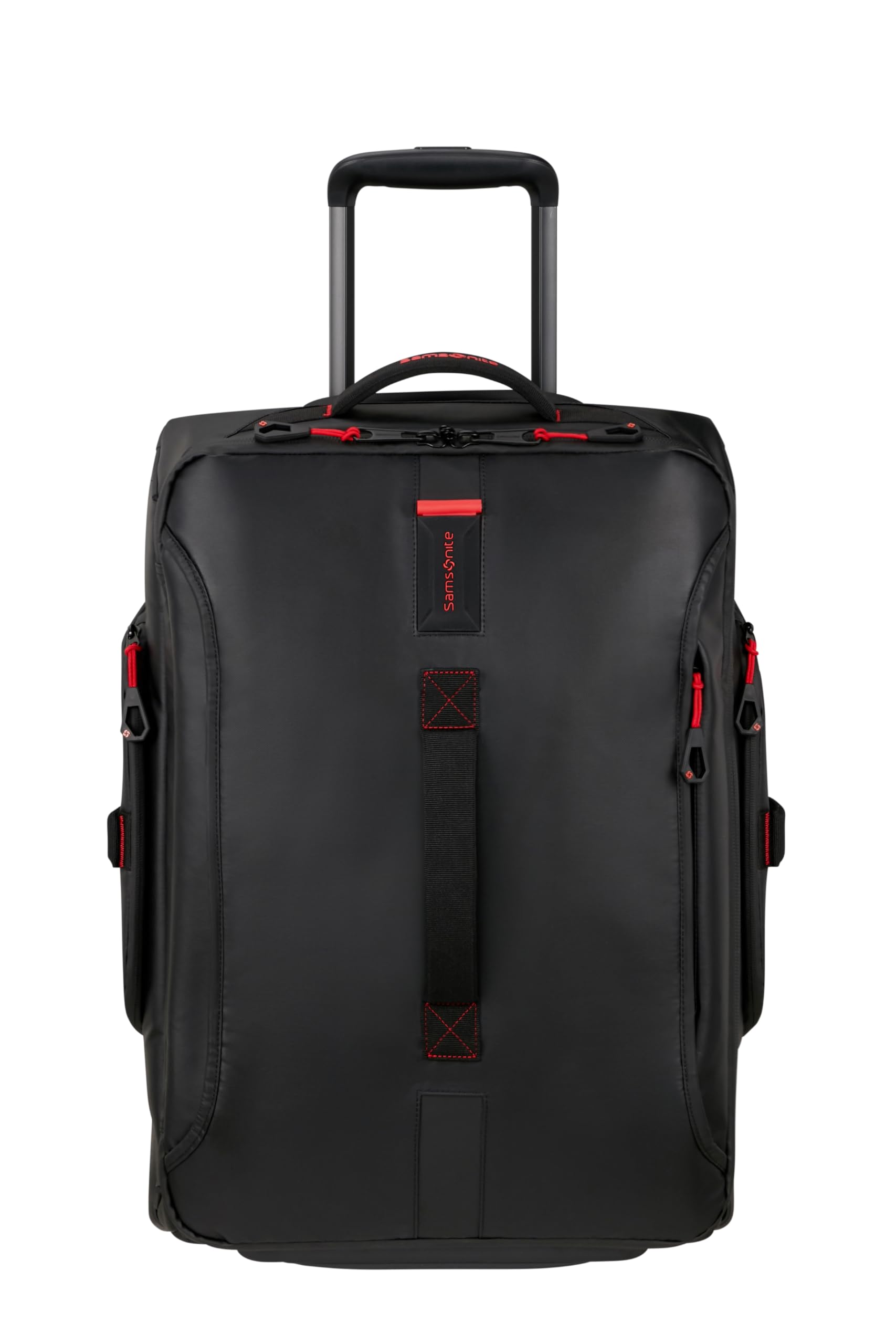 Samsonite Paradiver Light - Bolsa de Viaje con Ruedas (55 cm), Small, Equipaje de Mano, Repelente al Agua, Ligero, 48,5L, Negro (Black)