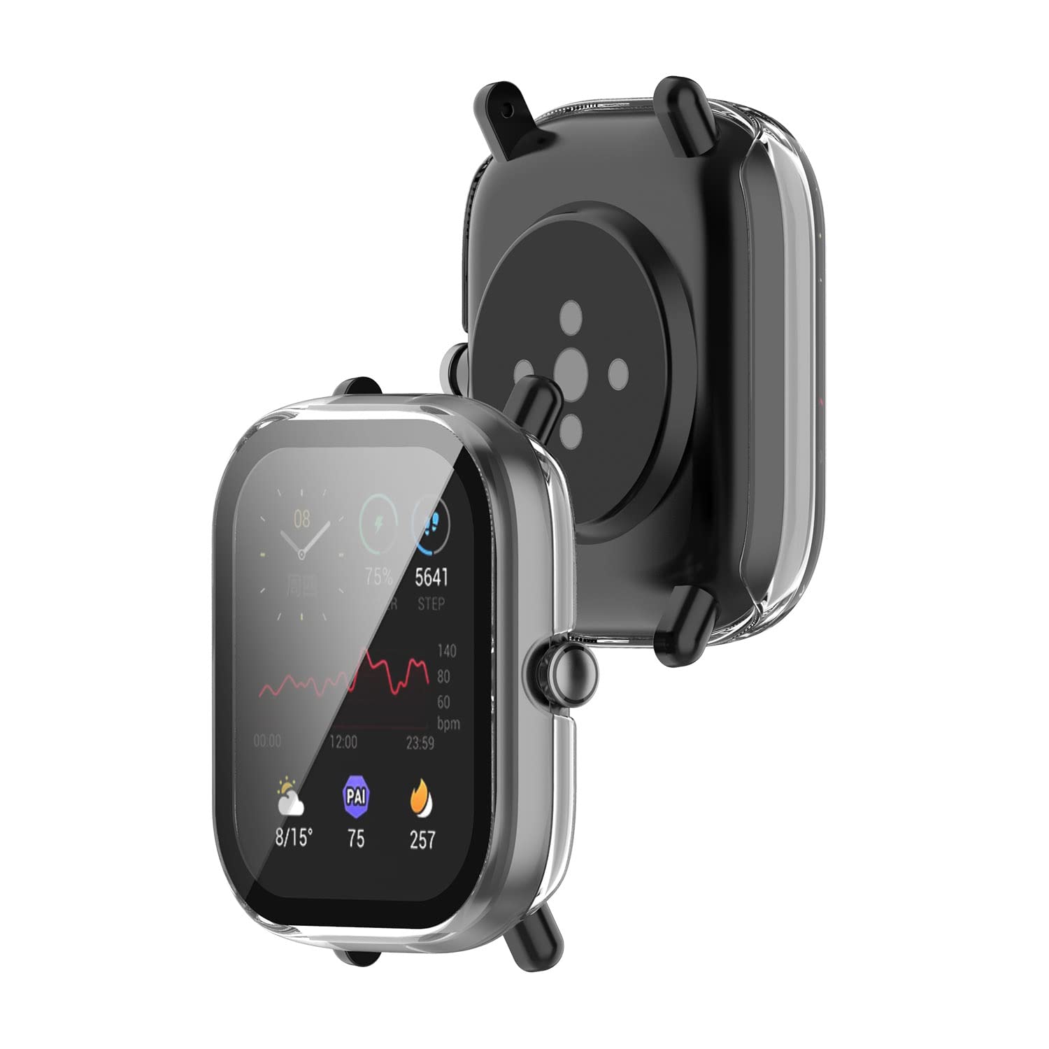 2 Custodie TPU Per Amazfit Bip/Bip Lite/Bip U/U Pro - Protezione Antiurto E Antigraffio, Trasparente - Foto 12