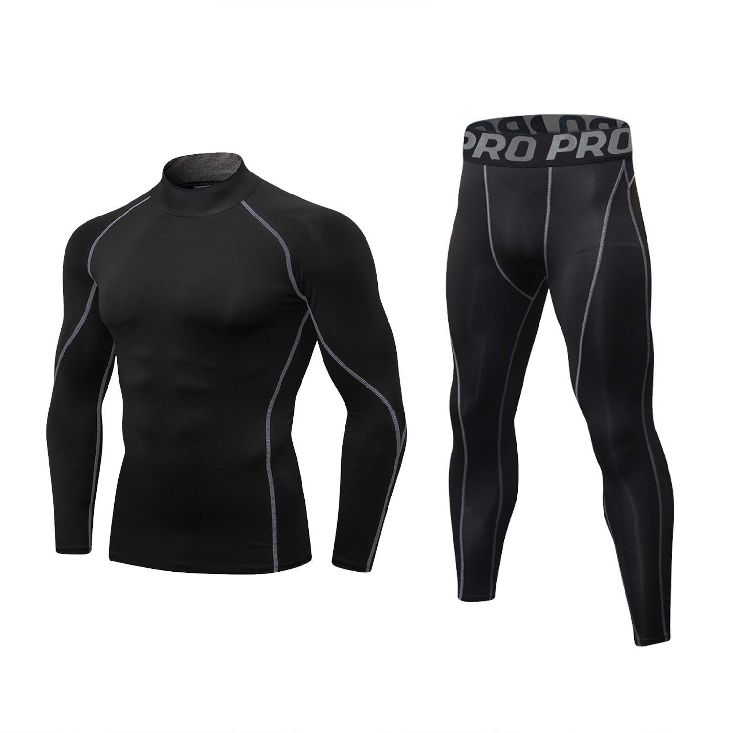 Ropa interior térmica para hombre, pantalones largos para hombre, conjunto de ropa interior térmica de manga larga, capa base de compresión, traje térmico de invierno, parte superior e inferior para