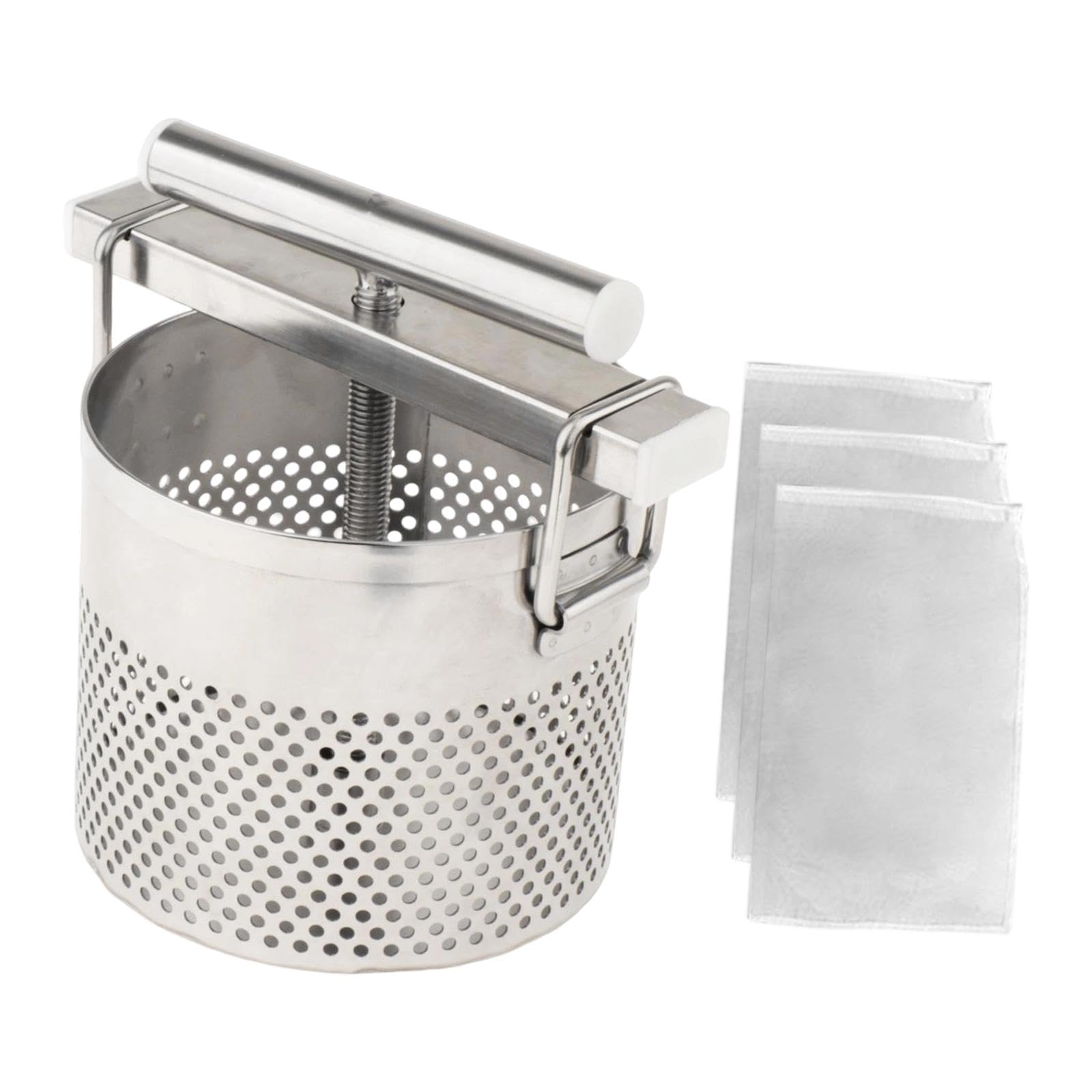 Manuelle Gemüse-Trockenpresse, 0,8 l, Edelstahl, für Teigtaschenfüllung und Fleisch
