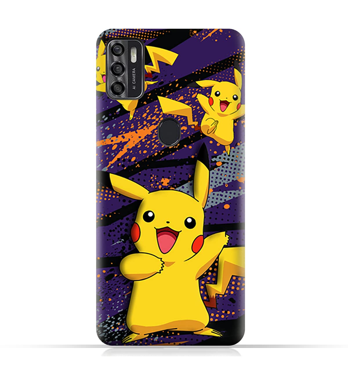 TPU Protective Back Case Cover for Optus X Pro with Pikach Design