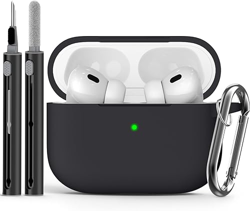 Funda de silicona para AirPods Propro2 con kit limpiador (verde menta) Funda de silicona para AirPods Propro2 con kit limpiador (verde menta)