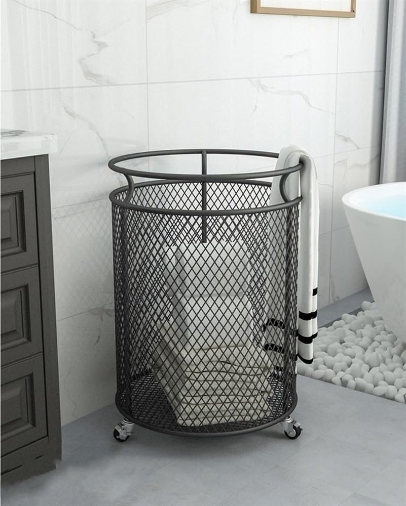 Panier à linge en maille pour éviter les mauvaises odeurs d'humidité