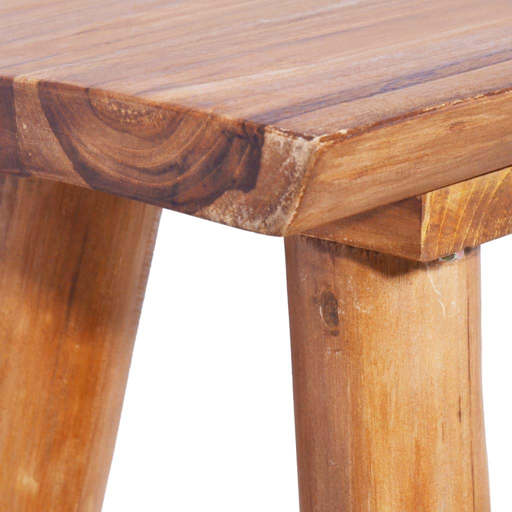 120 cm in legno di teak massiccio – Sedie per esterni, mobili eleganti, resistenti alle intemperie, perfette per giardini, terrazze e balconi