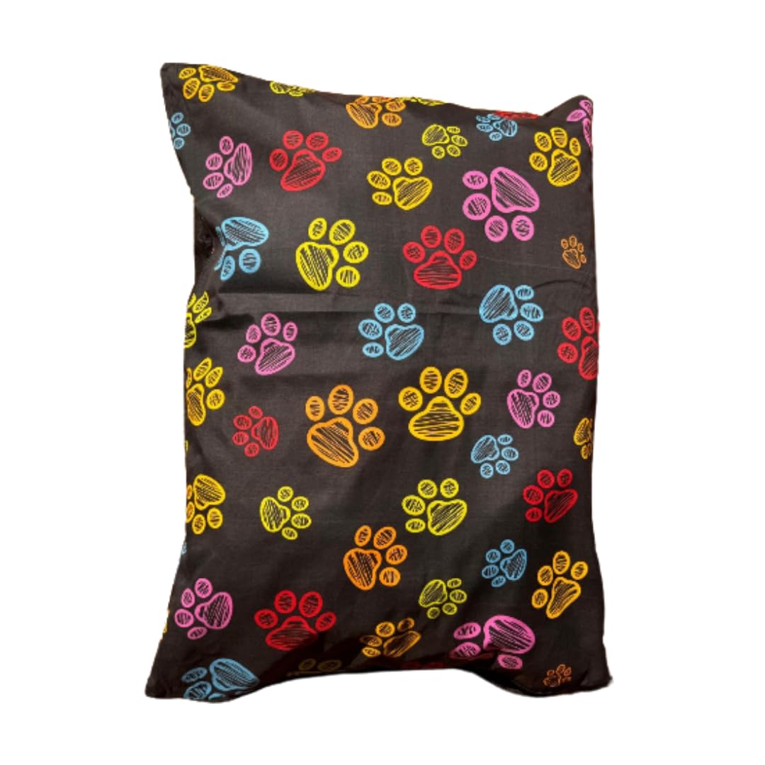 HOMELY IDEAS Large Dog Bed Cushion – Soft & Washable Inner Cushion with Printed Zipper Cover – Durable & Comfortable Pet Bed for Medium & Large Dogs & Cats