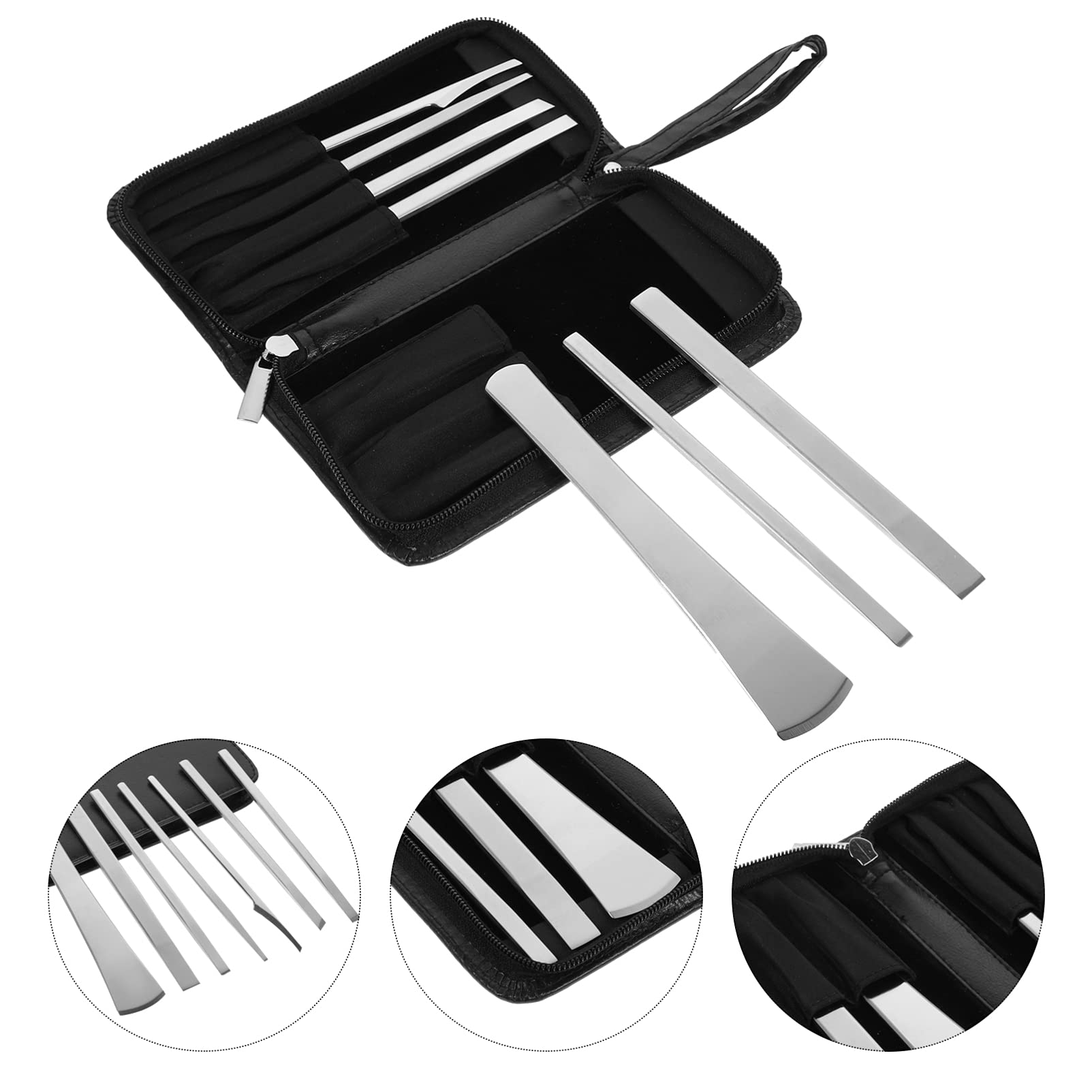 Juego de 7 Cuchillos de Pedicura para Retirar Piel Muerta y Callos, Acero de Alto Manganeso, para Uso Profesional y Familiar