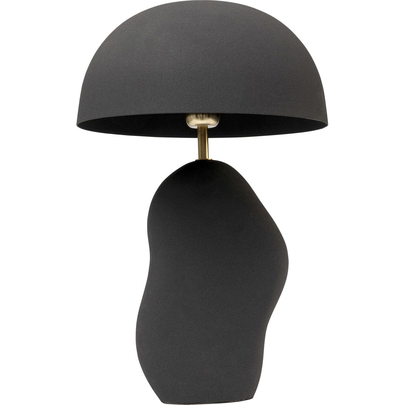 Kare Design lampada da tavola Nube, nero, 48 cm, forma organica, stile scandinavo, per comodino, scrivania, decorazione soggiorno, stanza da letto, lampadina non inclusa