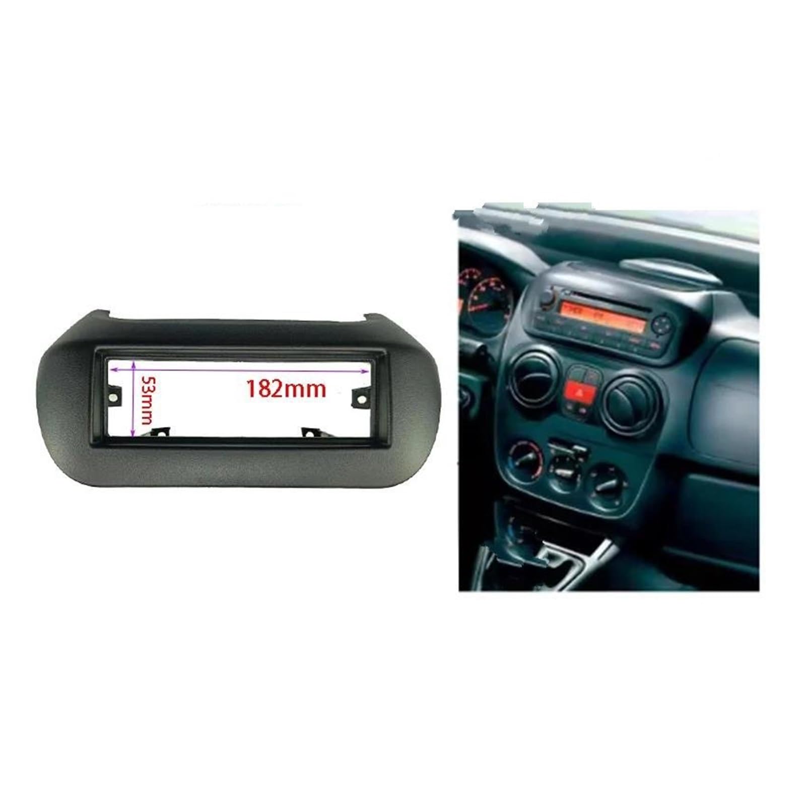 Moldura autorradio Para PEUGEOT para Bipper 2008