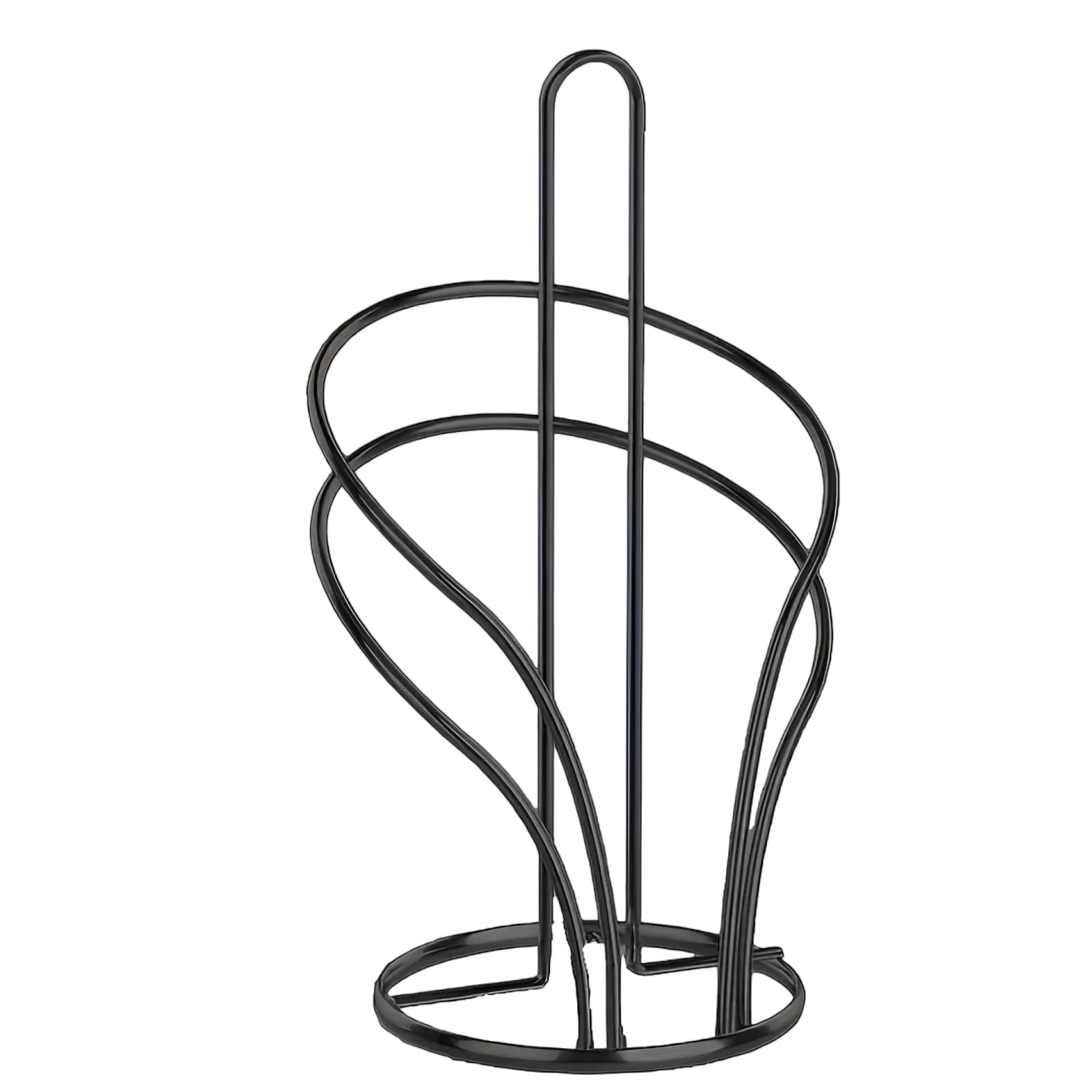 Countertop Paper Towel Holder Kitchen Roll Stand Desktop Napkin Stand Vertical Tissue Enduring Countertop Wood Towel