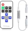 RF Mini Uzaktan Kumanda Tek Renk LED Şerit Işıklar için Kısıcı DC12 – 24 V Kablosuz Uzaktan Kumanda Tüm Kısılabilir 3528 5050 LED Şeritler için